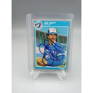 Toronto Blue Jays Jim Gott Pitcher Autographed Card